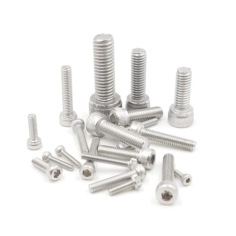 Metric M2-M8 304 SS Knurled Hex Socket Head Cap Screws Kit