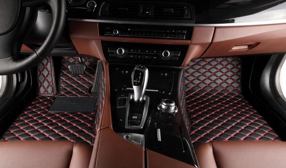 Fußmatten Für A1 8X1 2 Türen 2011-2015 8XA 8XF 4 2015-2018 Innen Maßgeschneiderte Auto Fußmatten Zubehör teppichAuto(Black)