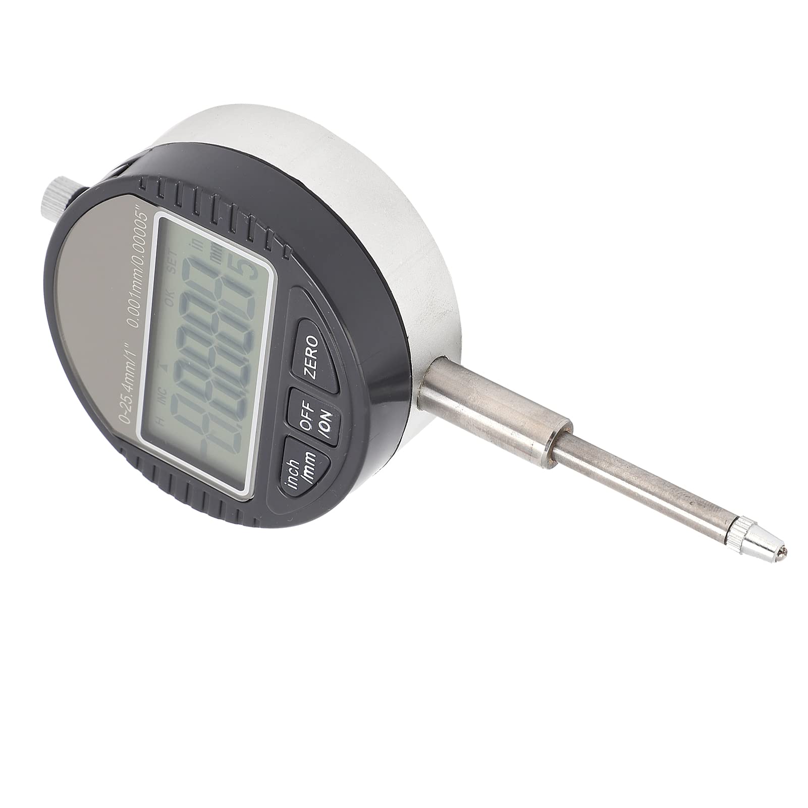 FTVOGUE Digitale Messuhr, Legierungs-Messuhr, 0,25,4 Mm, 0,001 Mm Genauigkeit, Metrische Ablesung in Zoll für die Wartung und Kalibrierung von Maschinen, Fertigungsanlagen