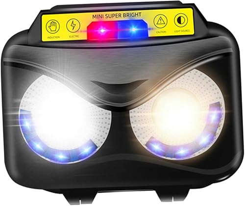 Miniatura 2 de POPETPOP 2pcs Rechargeable Led Headlamp Motion Sensor Ergonomic Design Straps for Outdoor Activities Night Running Fishing and Camping