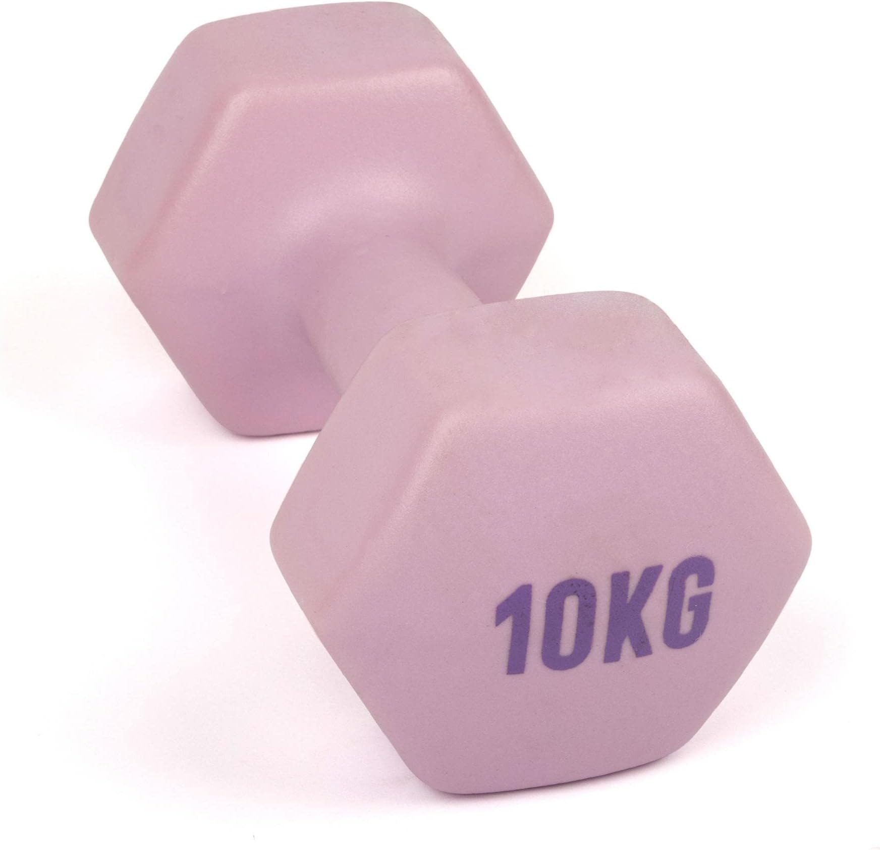 Myga Neoprene Hex Dumbbells – Anti-Roll Cast Iron Hand Weights with Non-Slip Grip for Strength Training, Fitness & Full-Body Workout at Home & Gym – Choice of SINGLE or PAIR, 1kg – 10kg