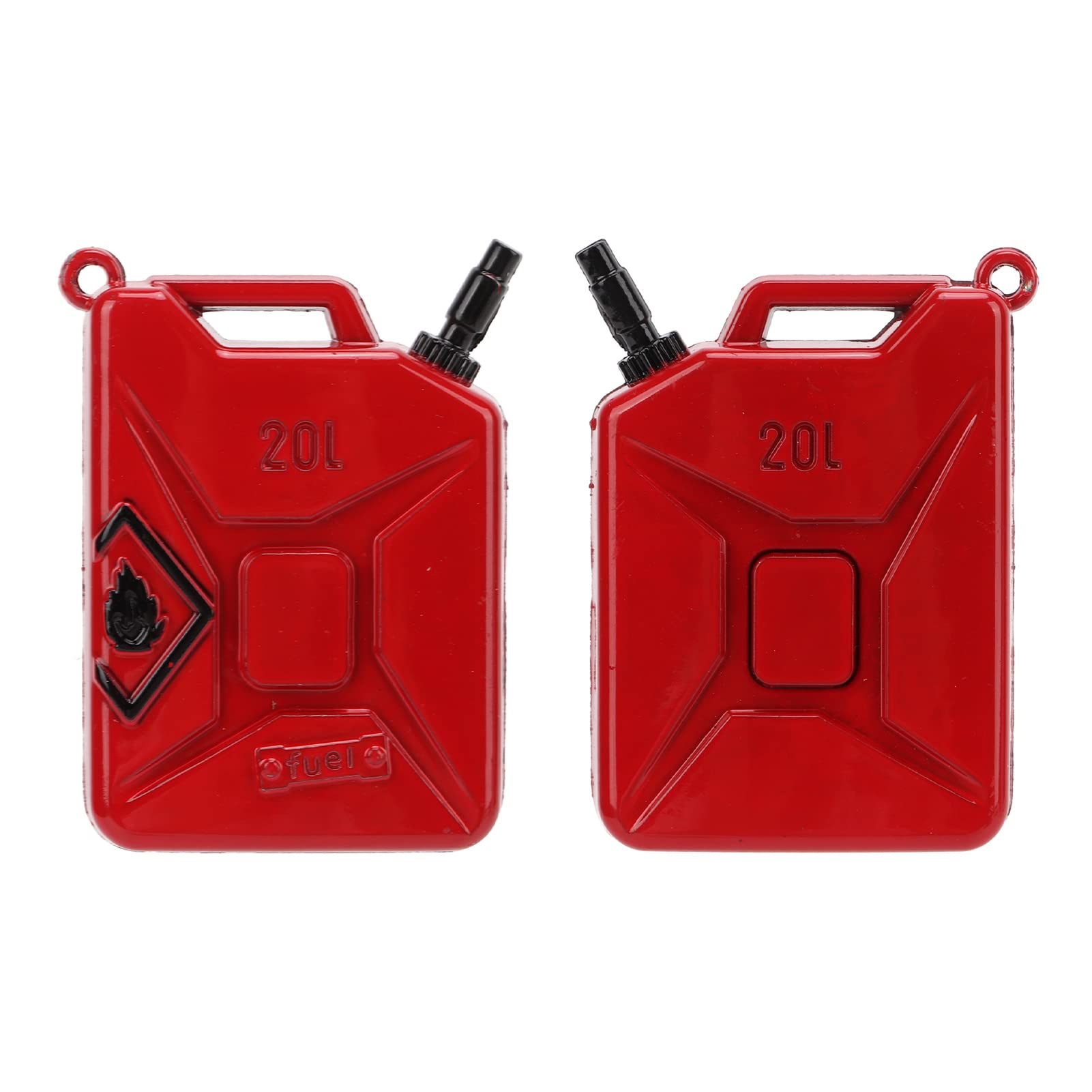 KIMISS Mini Réservoirs de Carburant pour Camion RC, pour SCX10 90046,2 Pièces, Réservoirs d'huile de Simulation en Métal Durable pour Voiture d'escalade 1/10