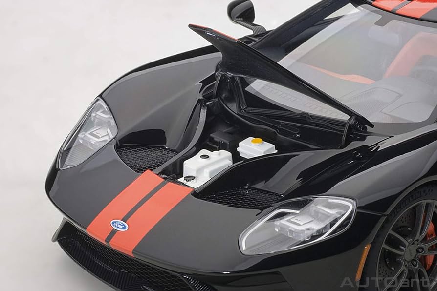 AUTOart Ford GT 1/18 ブラック/オレンジダイキャスト￼ AUTOart 1/18 フォード GT 2017 （ブラック／オレンジ・ストライプ