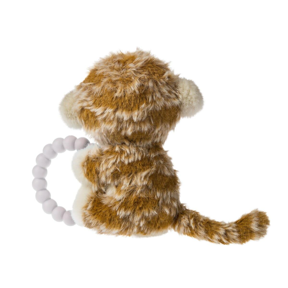 Mary Meyer Soft Baby Rattle with Soothing Teether Ring, 6-Inches, Afrique Monkey
