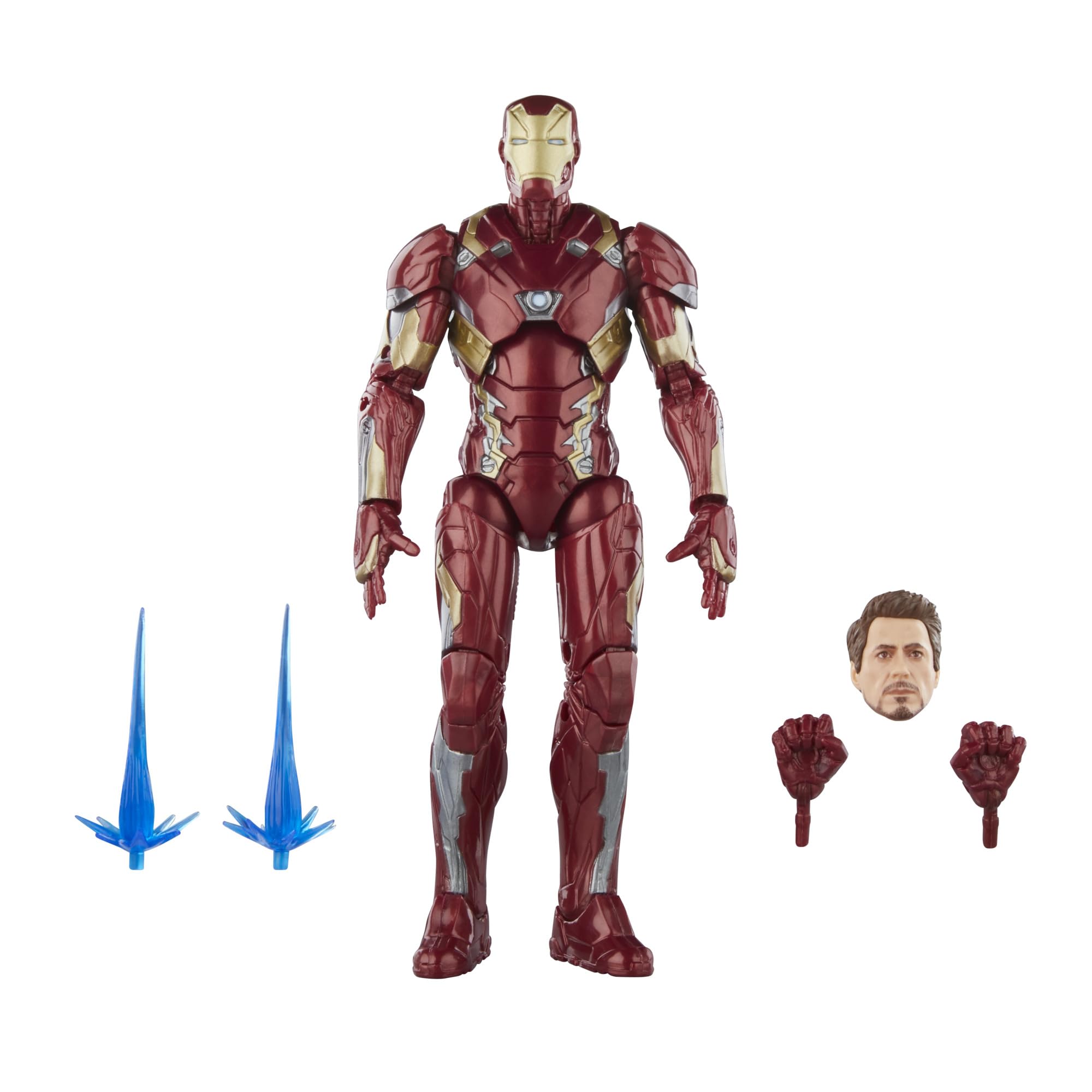 ハズブロ(HASBRO) MARVEL ハズブロ マーベルレジェンド・シリーズ アイアンマン マーク46, インフィニティ・サーガ シビル・ウォー／キャプテン・アメリカ 6インチ サイズ アクションフィギュア, マーベルレジェンド アクションフィギュア F6517 正規品