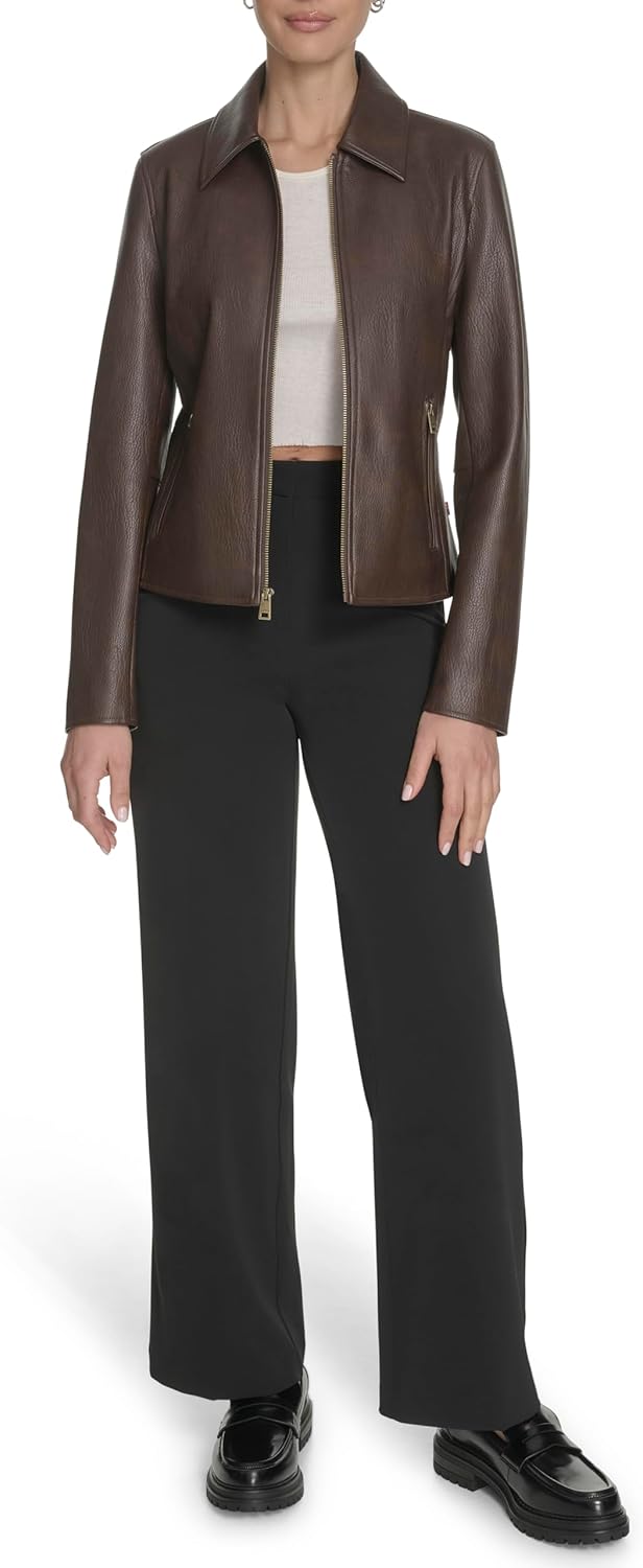 Womens Laydown Collar Racer Jacket - image 2