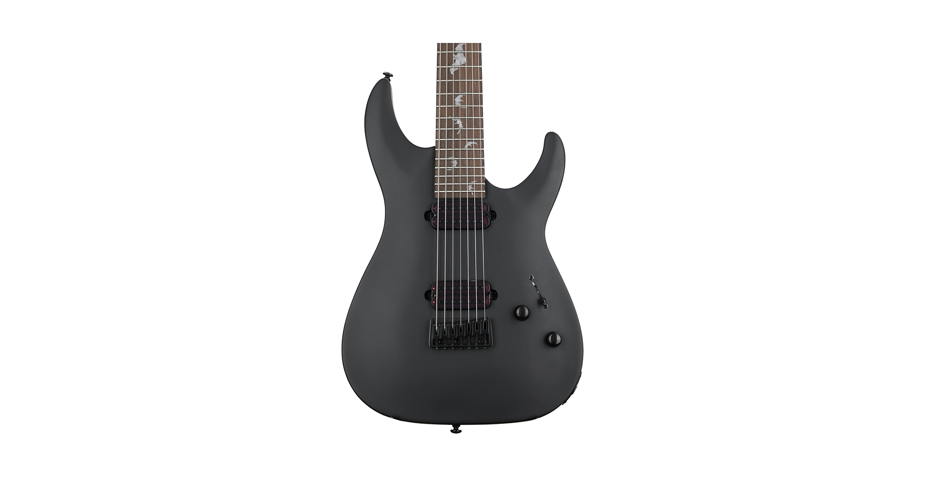 Amazon.com: Schecter Damien-7 SBK Electric Guitar - Satin