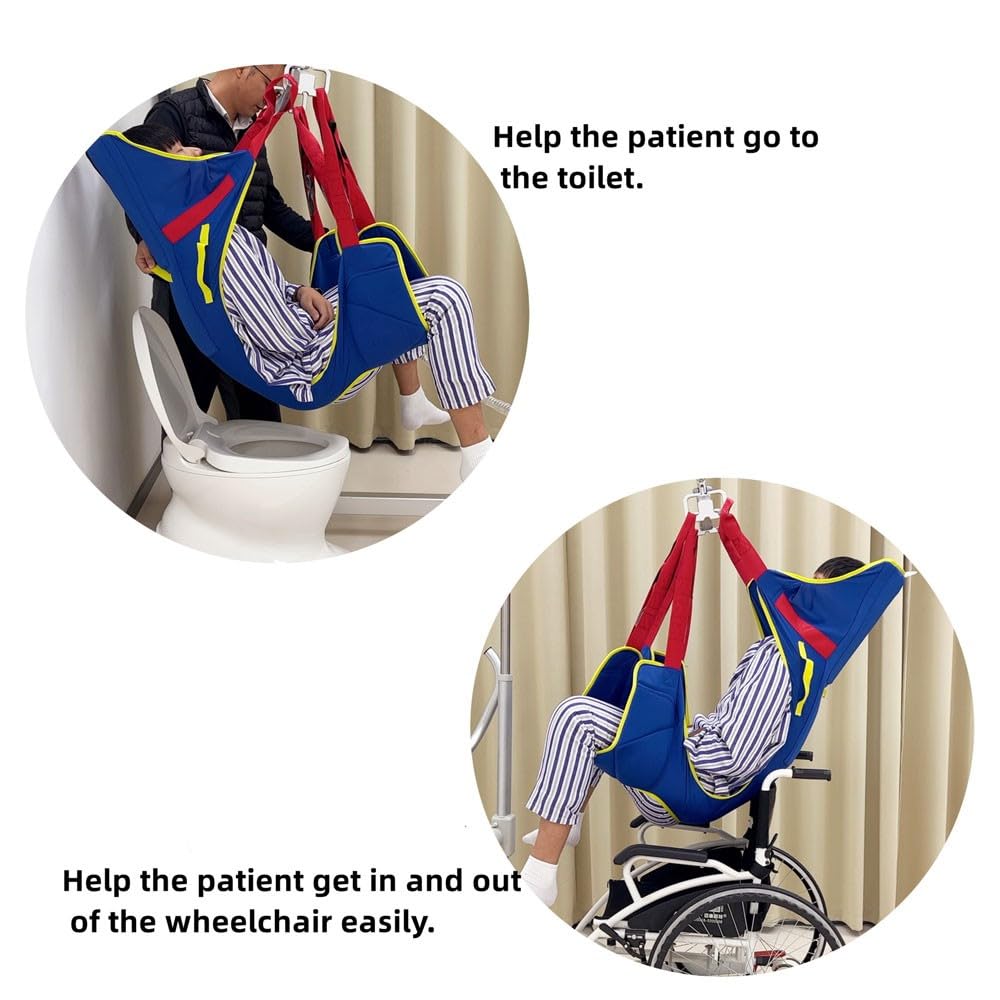 Eslinga para Grúa - Paciente Cinturón De Transferencia para Bariátrico, Enfermería, Anciano, Discapacitado, Cuerpo Completo Y Postrado En Cama Large