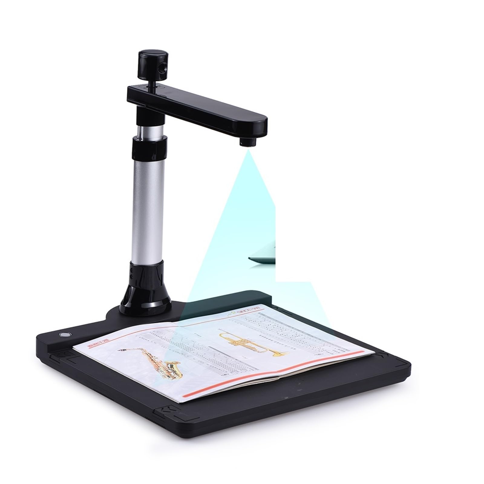 Document Scanner, Camera Scanner Dual Lens 10 Mega-Pixel HD A3 Document Scanner, OCR Book Scanner Office Book Image Document Camera A4 A5 Scanner