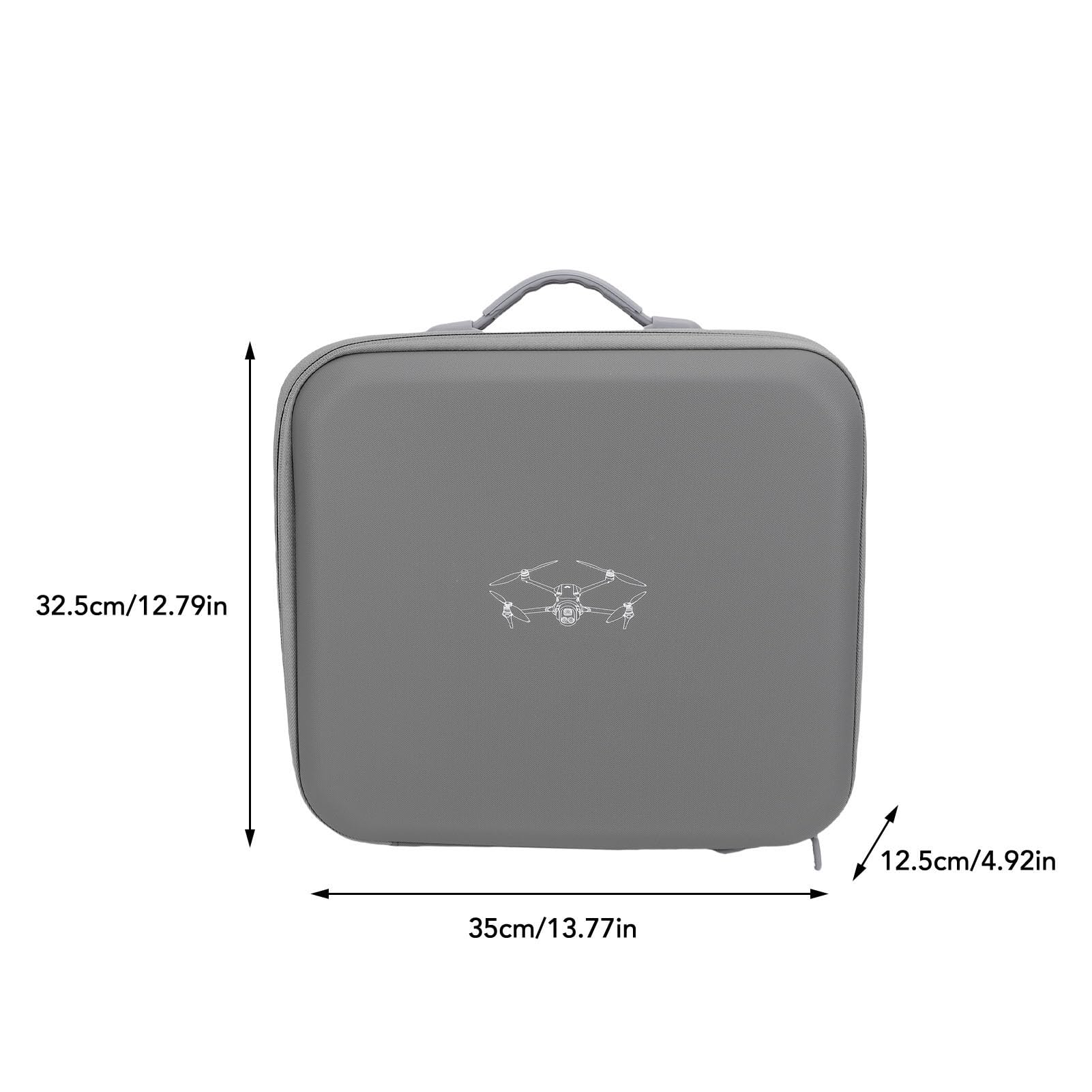 CHICIRIS Estuche de Transporte, Material de PU, Bolsa de Almacenamiento para Drones Que Absorbe los Golpes para Control Remoto 4 Pro con Bolsillos Protectores de Malla para Viajeros