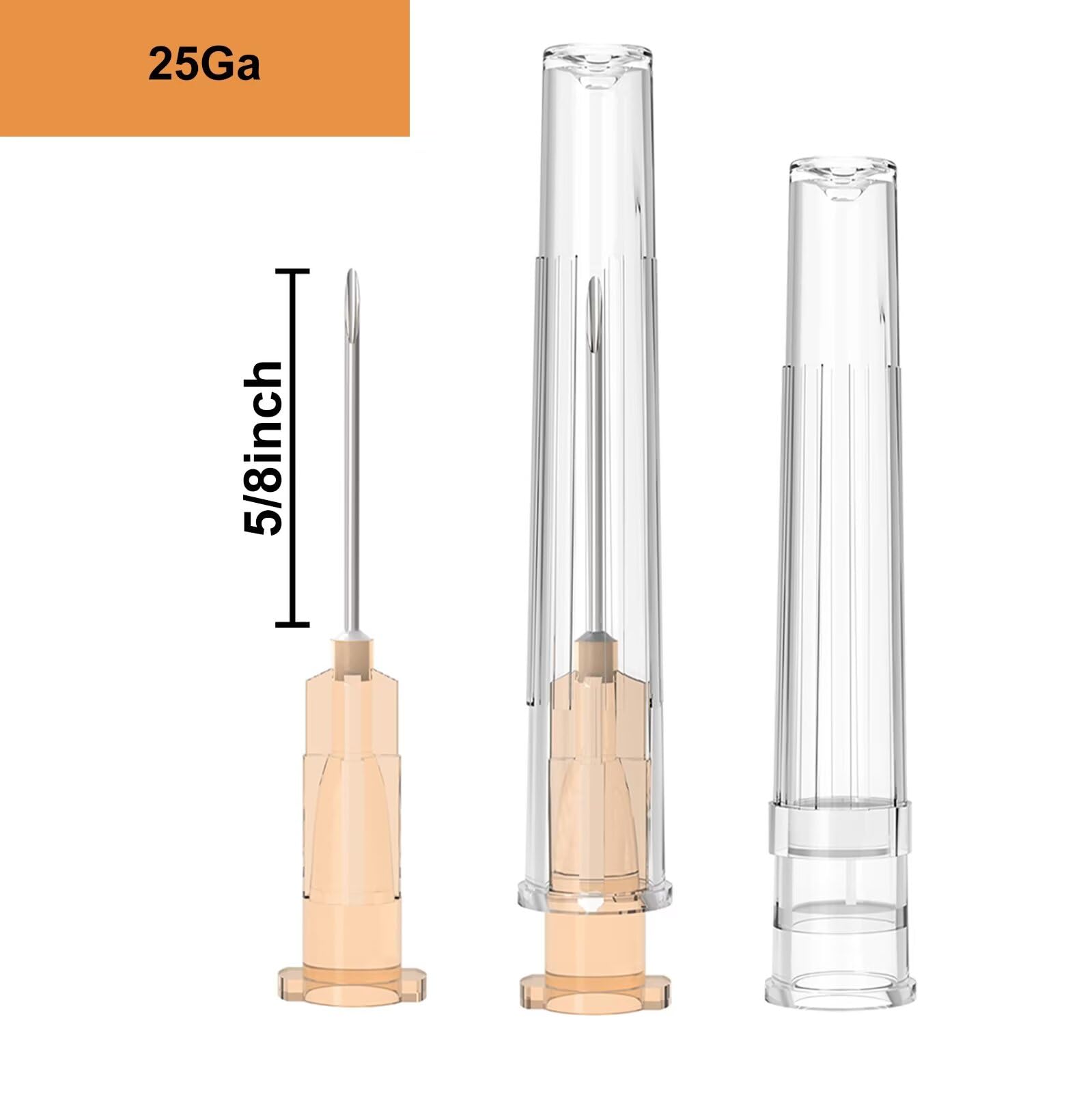 25 Gauge 5/8-Inch, with Individually Wrapped, 100 PCS Luer Lock Industrial Dispensing Accessories — Amazon image 2
