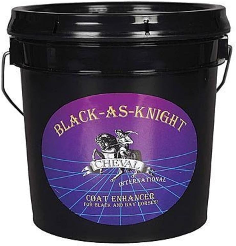 BLACK AS KNIGHT Horse Coat Enhancing Supplement For Blacks and Bays 7 LBS