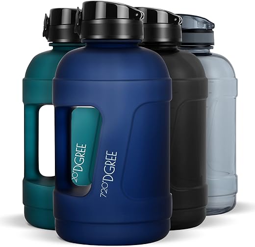 720°DGREE Gallon Water Bottle 2.3 litre | BPA, BPS Free | Tritan | For Adults & Kids | For Sports, Gym, Office, Workout | Sapphire Blue