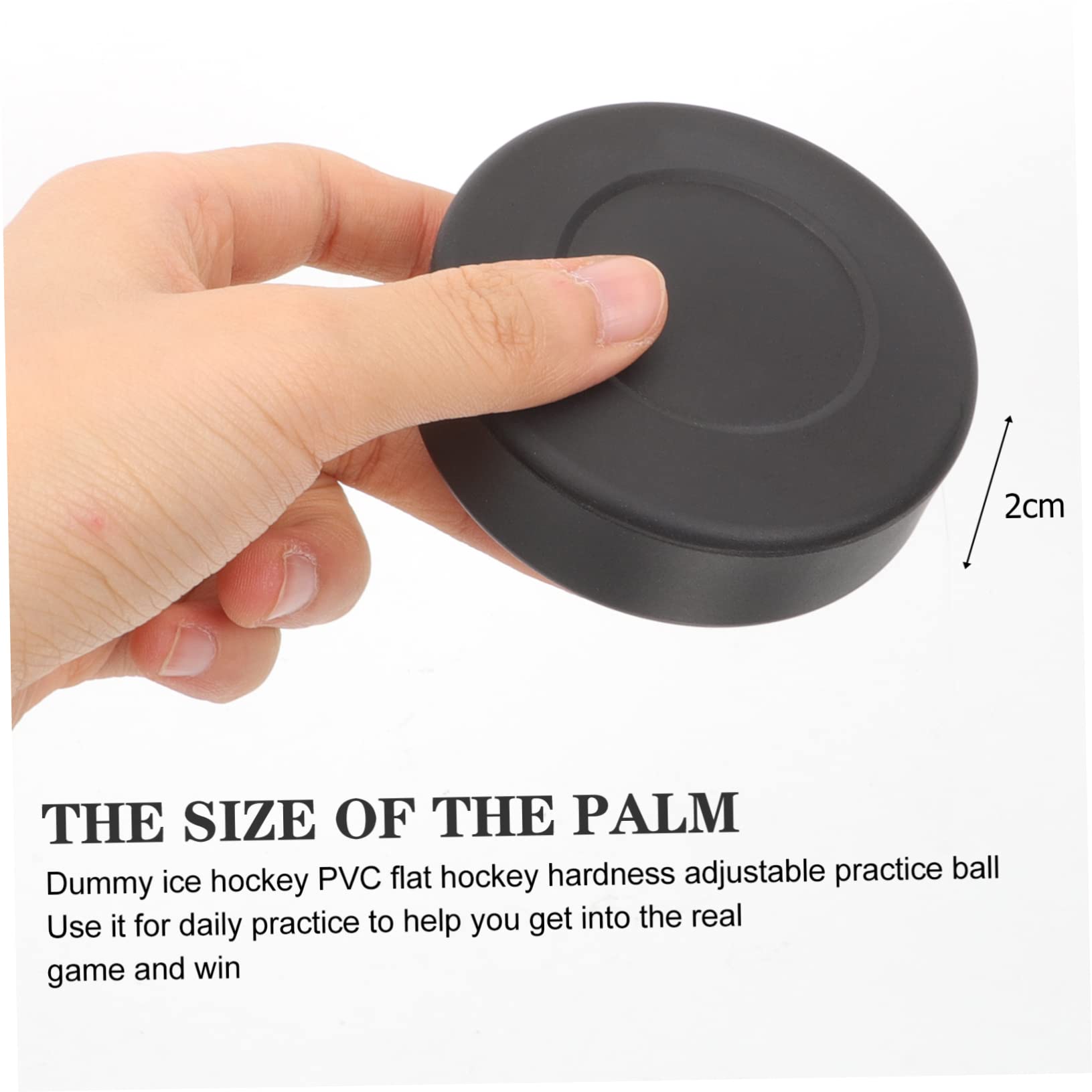 LAPYAPPE 4Pcs Ice Hockey Rubber Practicing Puck for Training for Hockey Players and Teams to Enhance Skills and Performance