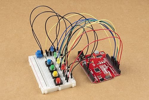 Miniatura 9 de SparkFun Kit Tinker - Kit STEM y STEAM - Aprende compatible con la programación Arduino - 11 circuitos - Blink LED Create Simon Says Game Control un