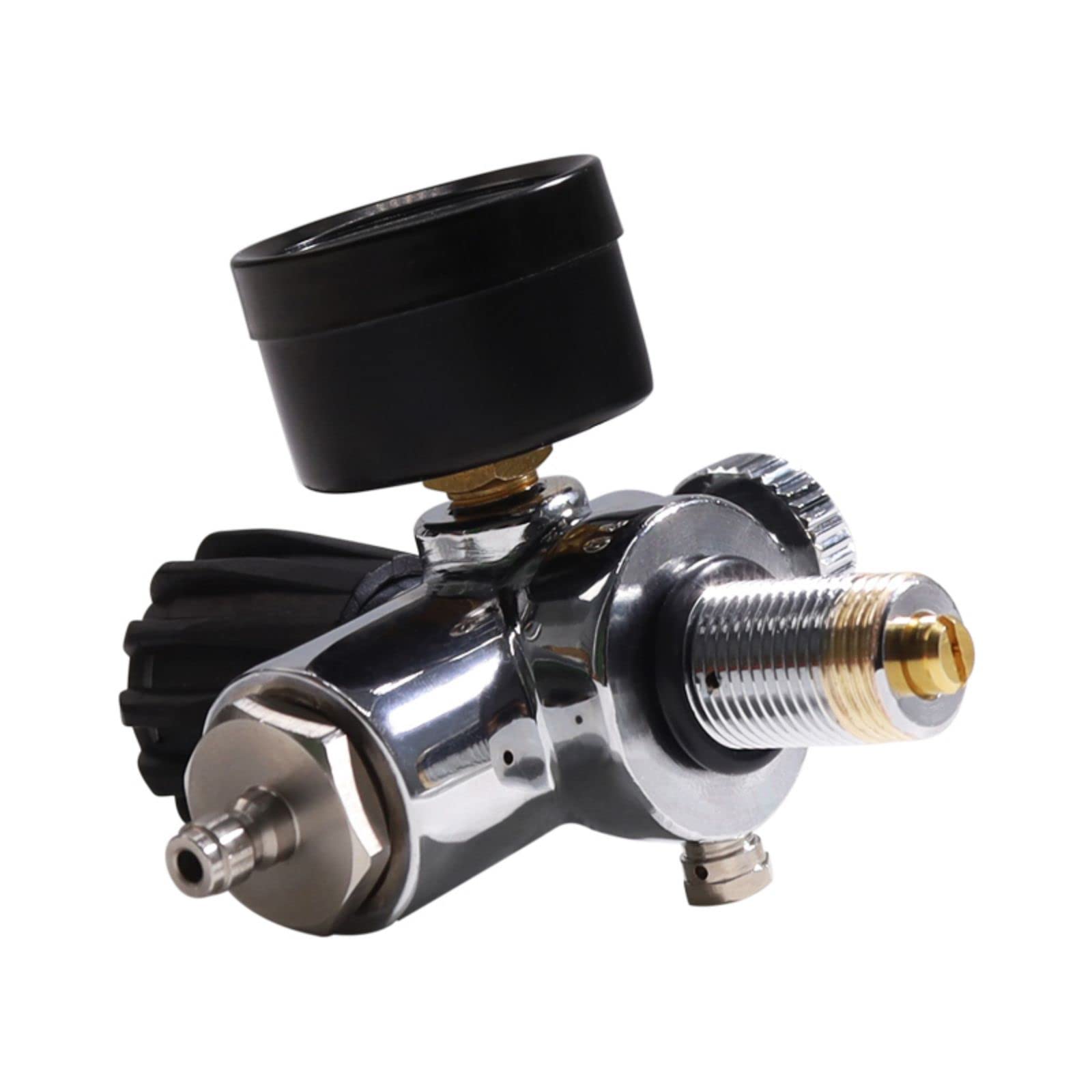 TUXING Station de remplissage PCP haute pression 4500PSI Paintball, jauge PSI, valve en acier inoxydable HPA CO2 réservoir DIN Système de charge (7/8-14UNF)