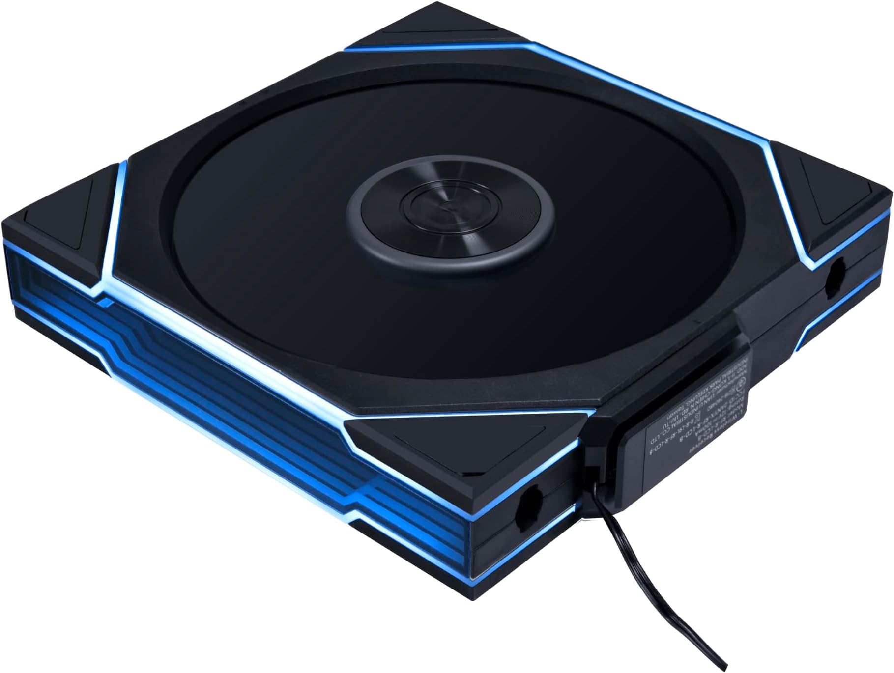 Lian Li UNI Fan TL - Wireless 140 - Single Pack - 2.4 GHz Wireless Signal ARGB Fan Control - Dual-Zone Lighting - Fluid Dynamic Bearing - 140mm - Controller NOT Included & Required - Black (14TL1W1B)