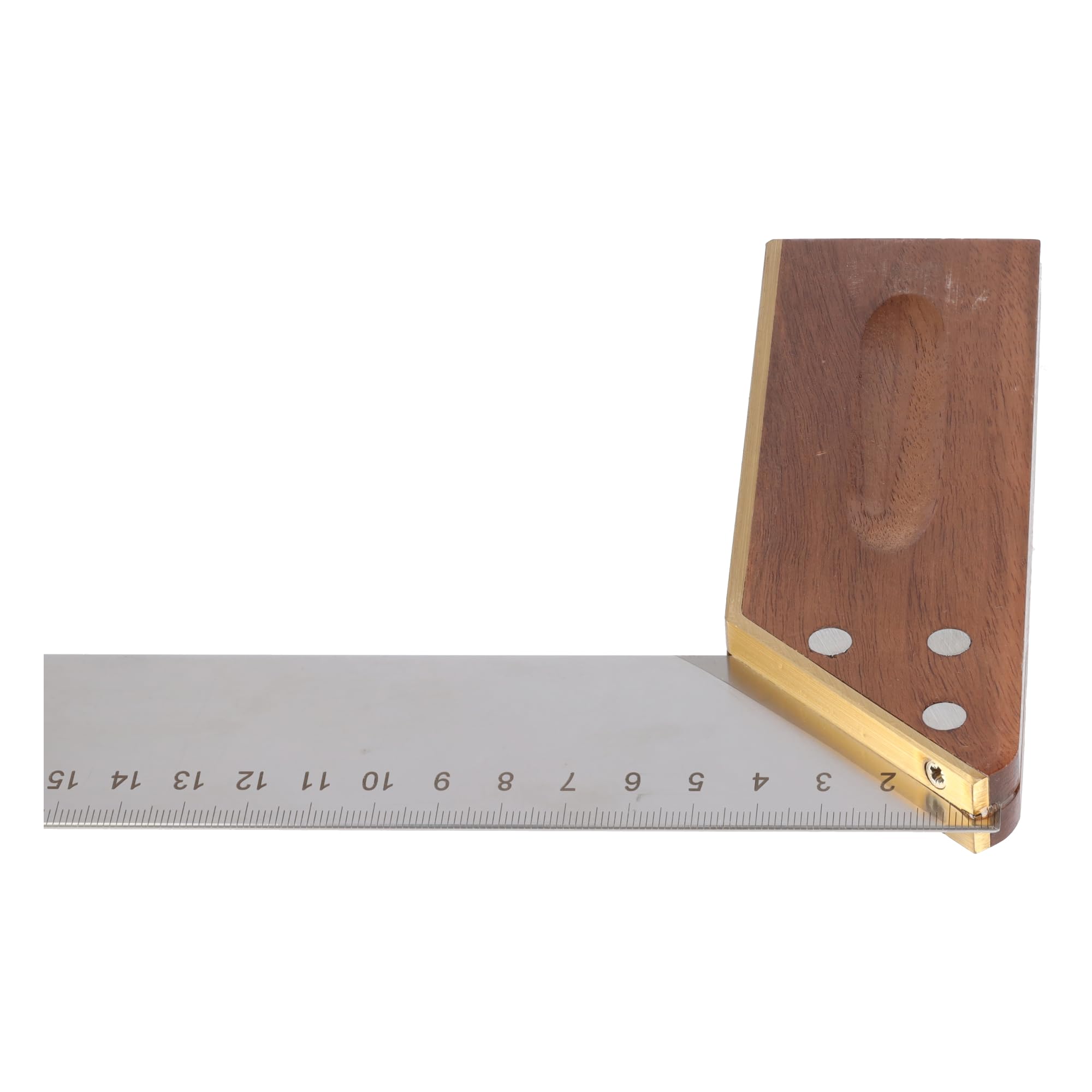 Stubai 343002 - Escuadra de carpintero con inglete y marcador de medida (250 mm)