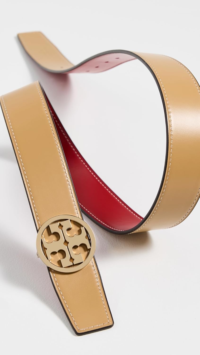 Tory Burch Women's Miller Smooth Reversible Belt 1.5" - Image 4