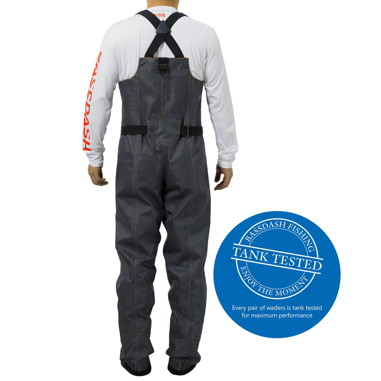 BASSDASH Vadeadores de pecho transpirables para hombre, impermeables, duraderos, ligeros, para pesca, caza, cuatrimoto