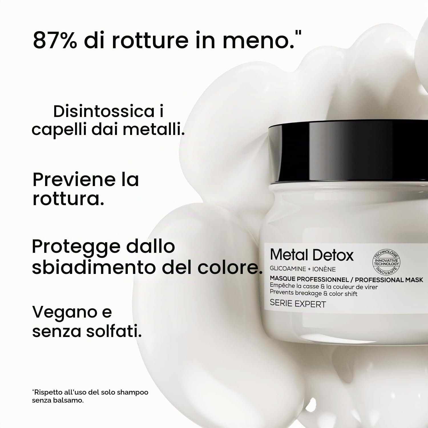 L'Oréal Professionnel Paris, Shampoo Ristrutturante per Tutti i Tipi di Capelli + Maschera Ristrutturante per Tutti i tipi di Capelli + Olio Professionale Concentrato Per Tutti I Tipi Di Capelli