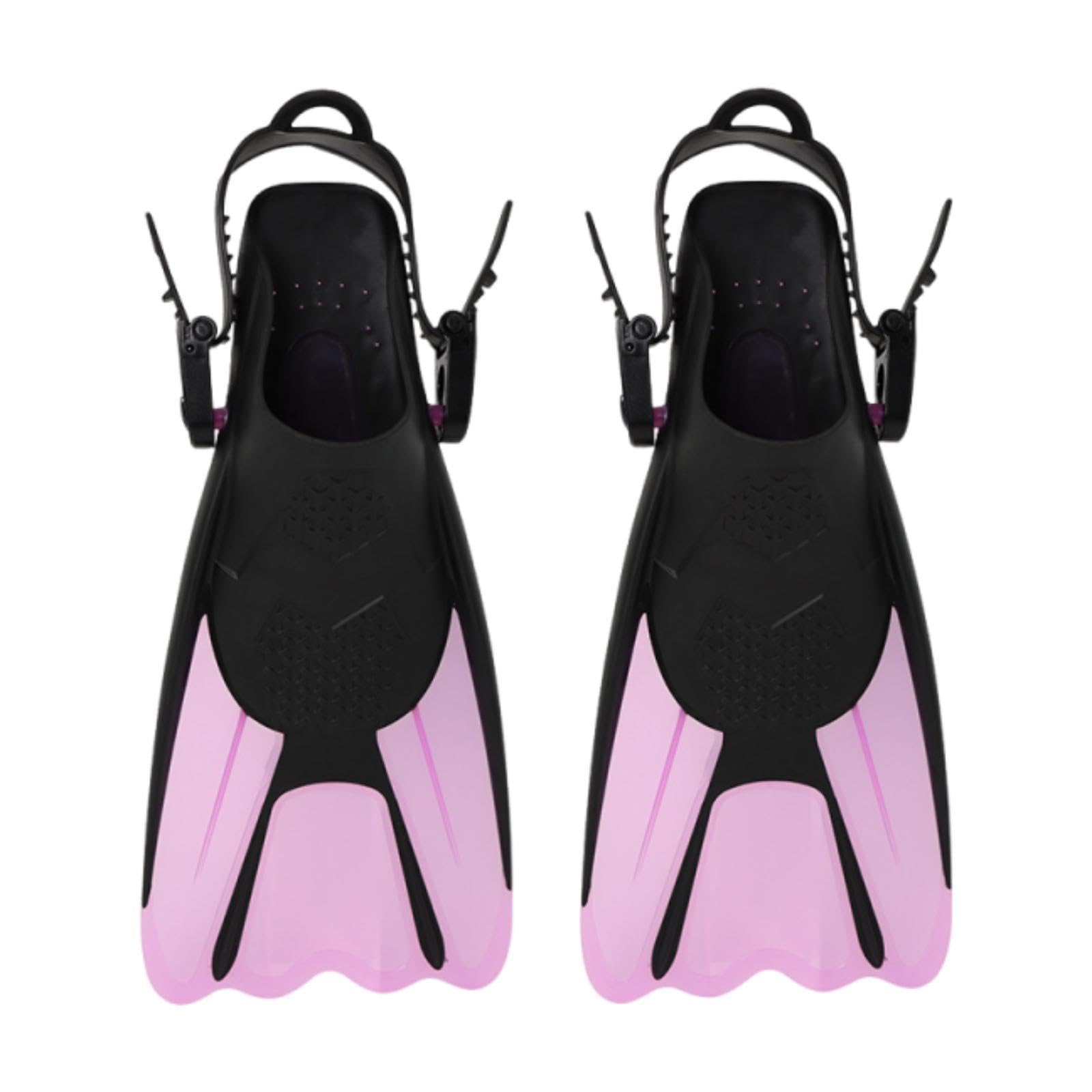 Amagogo Aletas de Buceo, Aletas de Snorkel, de Buceo y Snorkel Resistentes y Ligeras con Correa Ajustable para Viajes.