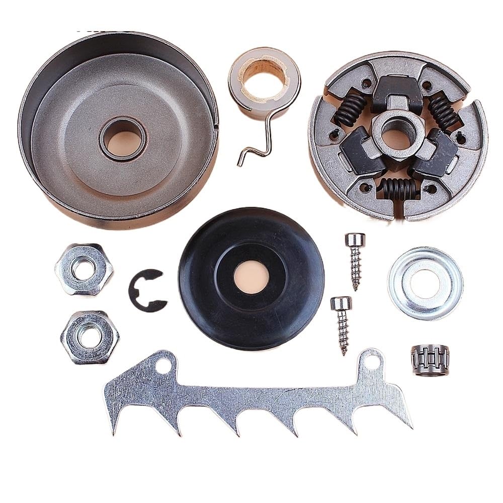Compatible con motosierra, tambor de embrague, parachoques, tornillo de punta, engranaje de tornillo sin fin, Kit de rodamiento para arandela para MS210 MS230 MS250 025 023 021, herramientas de jardín