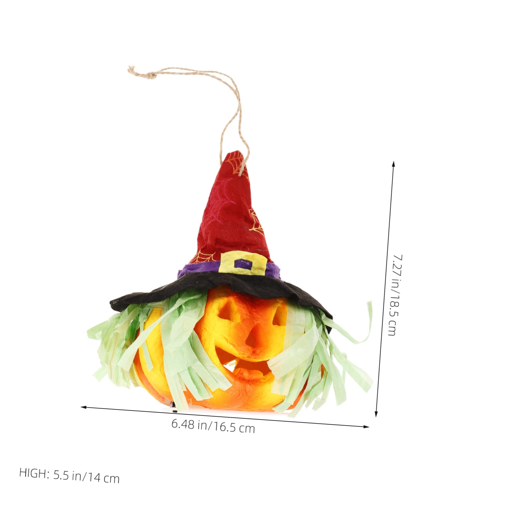 SOLUSTRE 2pcs Halloween Pumpkin Lights Decorative Lanterns for Use Fun and Creative Halloween Unique Design Battery Operated Pumpkin Decorations