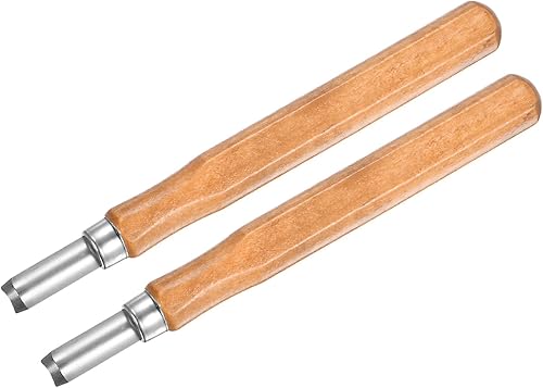 uxcell Cuchillo de tallado de madera, cinceles, acero de alta velocidad de 0.335 in de alta velocidad para escultura de arco grande para