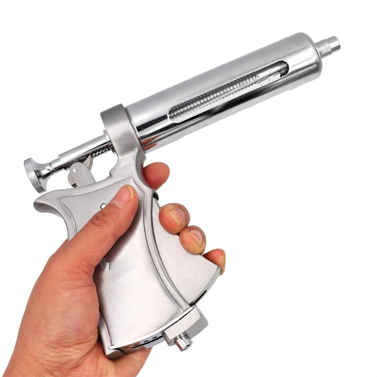 Tijeras Para Ovejas 1 Juego Inyector Vacuna Continua Metal Para Ganado 50ML Para Caballos Ovejas Cerdos Equipo Veterinario Perro Puro
