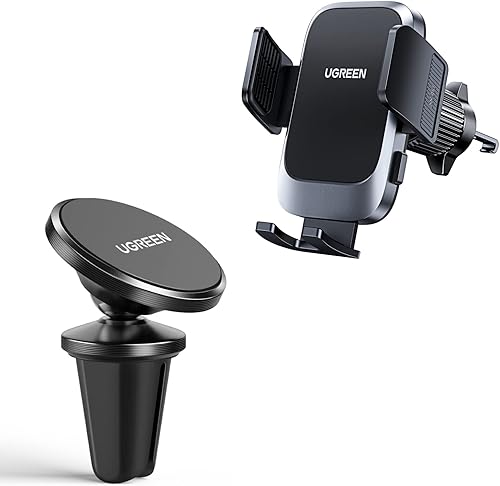 UGREEN Paquete de soporte magnético para teléfono y soporte de ventilación para automóvil