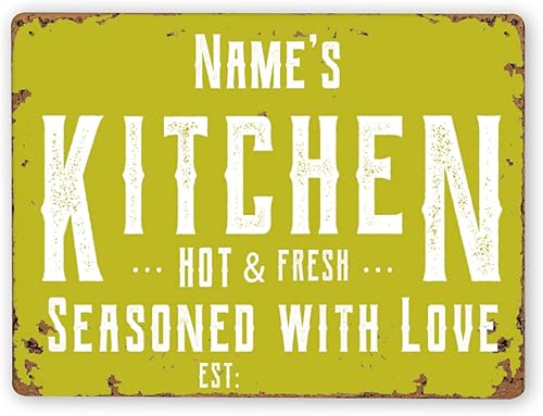 Miniatura 7 de Letreros de cocina personalizados personalizados para cocina, decoración de pared, letreros de metal para restaurante de mostrador, bar en casa