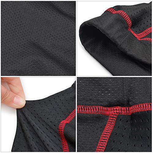 Shorts de ciclismo, Andoer Calção de ciclismo masculino 5D acolchoado BTT para bicicleta Shorts de b