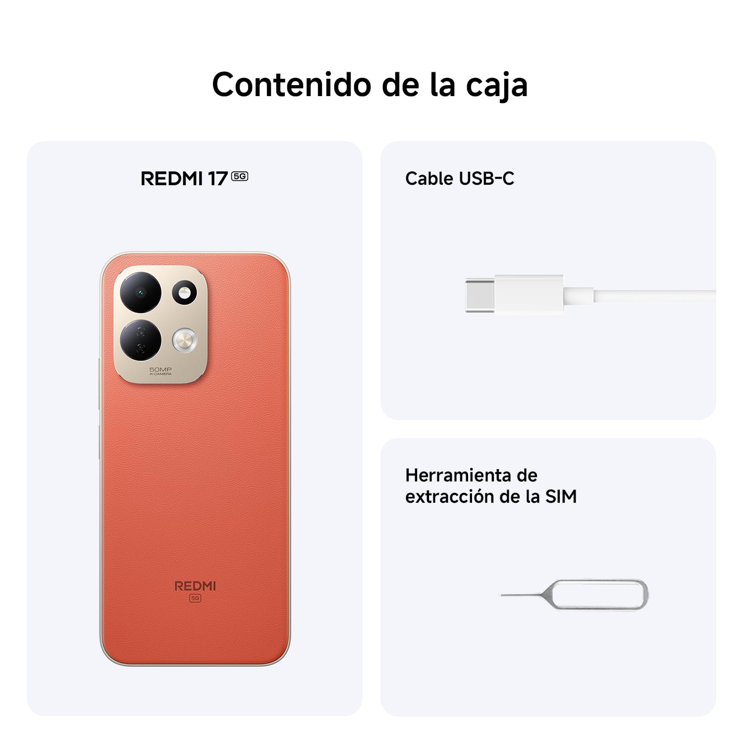 REDMI 17 5G, 4+128GB, Naranja, 7500mAh, Carga 45 W