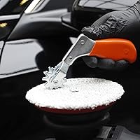 Vista 8 de SPTA Polishing Pad Conditioning Brush, Polishing Spur Tool Set,Wool Buffing Pad Cleaning Spur Tool+ Foam Pad Brush, Car Buffing Pad Professional