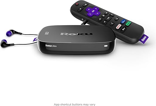 Roku Ultra LT 4K/HDR/HD-streaming-speler met verbeterde spraakafstandsbediening, Ethernet, MicroSD met Premium 6FT 4K Ready HDMI- kabel