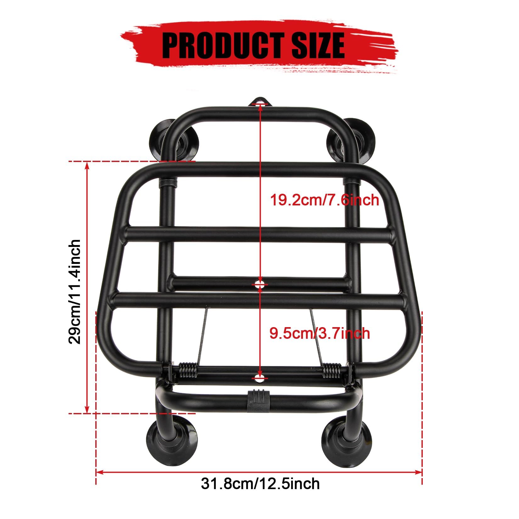 Origineel Vespa opvouwbaar bagagerek achter zwart voor GTS/GTV | Piaggio- Vespa Online Shop by RWN Origineel Vespa opvouwbaar bagagerek achter zwart voor GTS/GTV | Piaggio- Vespa Online Shop by RWN