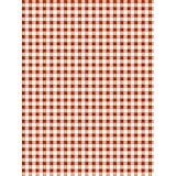 ササガワ(Sasagawa) タカ印 ラッピングペーパー 49-2154 チェック柄 レトロギンガム赤 全判 50枚