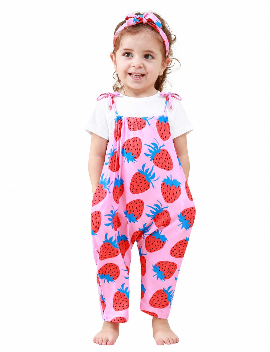 Toddler Baby Girls Romper Jumpsuit Summer Clothes Outfit 1-5T
