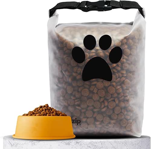 (re)zip Roll Top Pet Food Storage Bag (14-Cup) | BPA-Free,