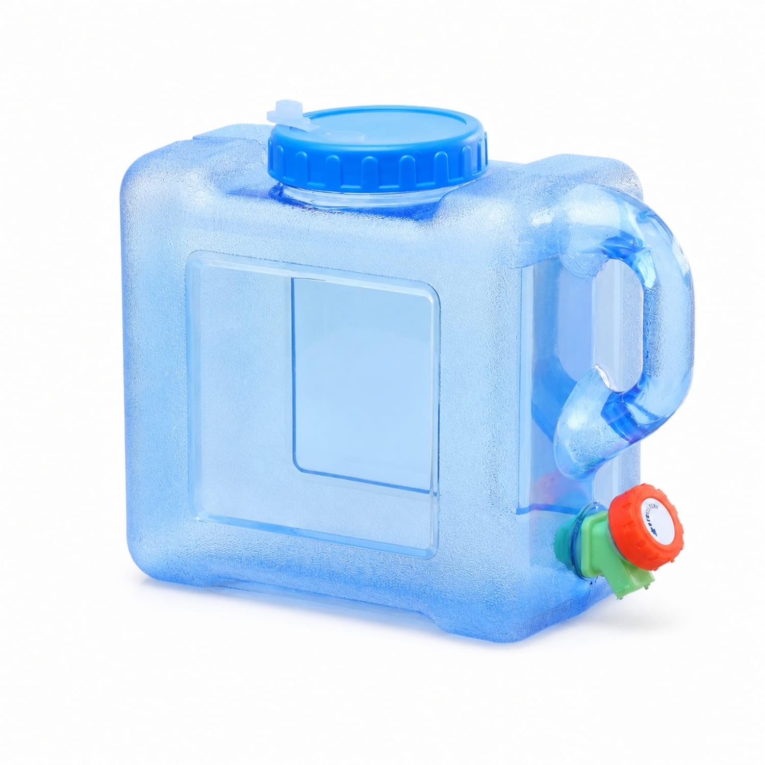 Food-Grade Water Container with Tap Compact Portable Water Dispenser Leakproof Sturdy for Campers, Travelers, Camping, Road Trips, Picnics, Outdoor Activities, Blue-image-8