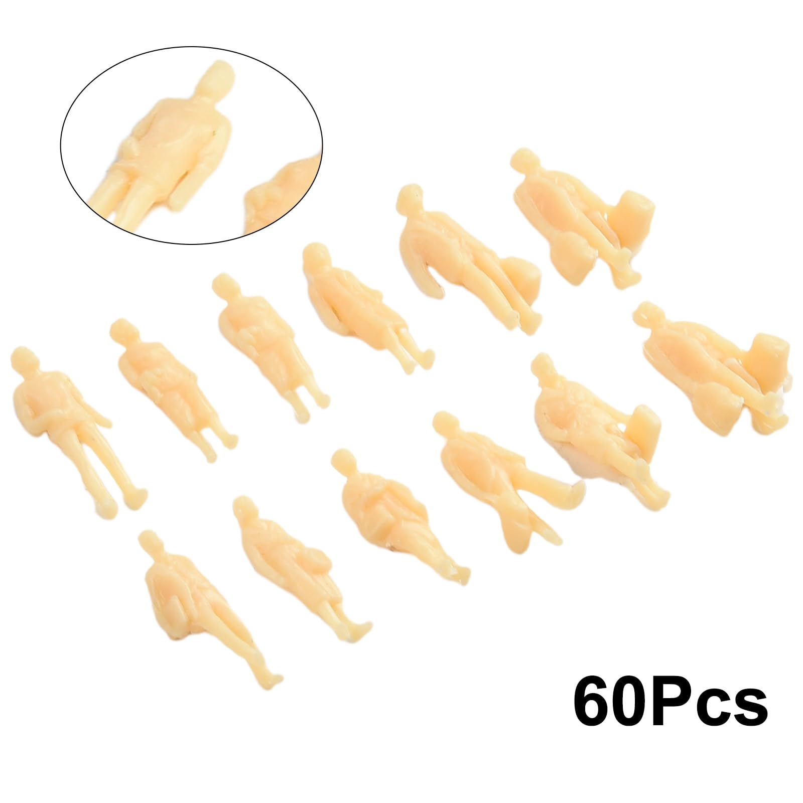 Figurines non peintes H0 - NOCH - 72 figurines - À partir de 15 ans Figurines non peintes H0 - NOCH - 72 figurines - À partir de 15 ans