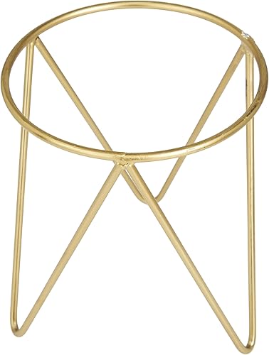 Miniatura 2 de CosmoLiving by Cosmopolitan - Maceta pequeña de metal para interiores y exteriores, con soporte extraíble, juego de 2 macetas de 6 pulgadas, 6