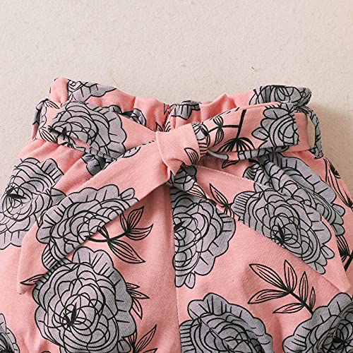 Renotemy Infant Girl Clothes Newborn Outfits Gifts Short Sleeve Romper Pants Set 0-3 Months Baby Girl Clothes Outfit Sets #TOP5