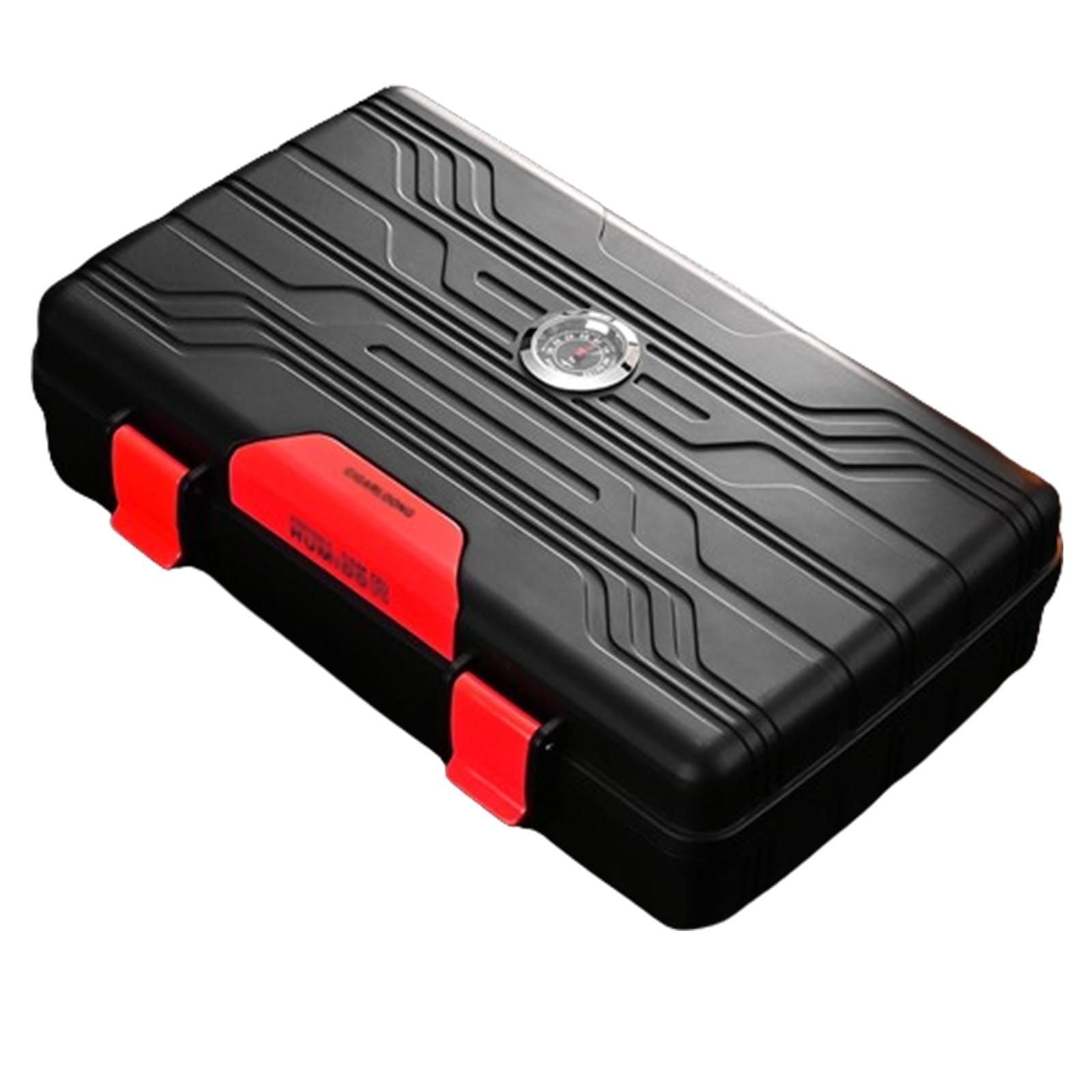 Humidor Armadio per Sigari Humidor For Sigari Da Viaggio, Humidor For Sigari Portatile Da 10 Confezioni, Materiale Ldpe, Con Serratura E Umidificatore Incorporato, For Gite/affari/regali(C)