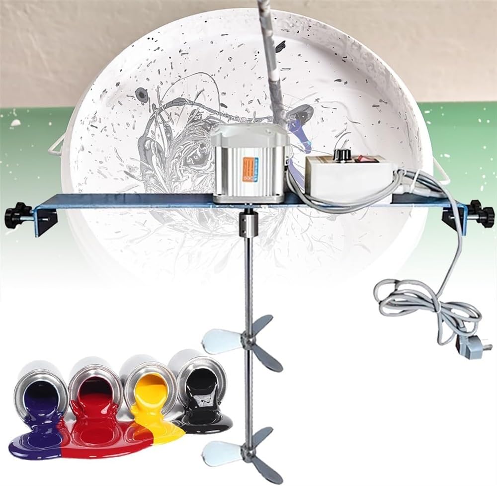 Sjdopulse Ink Coating Mixing Tool, 60 Gallon Paint Mixer, Electric Tank Barrel Crusher Machine, Stainless Steel Rod And Knife