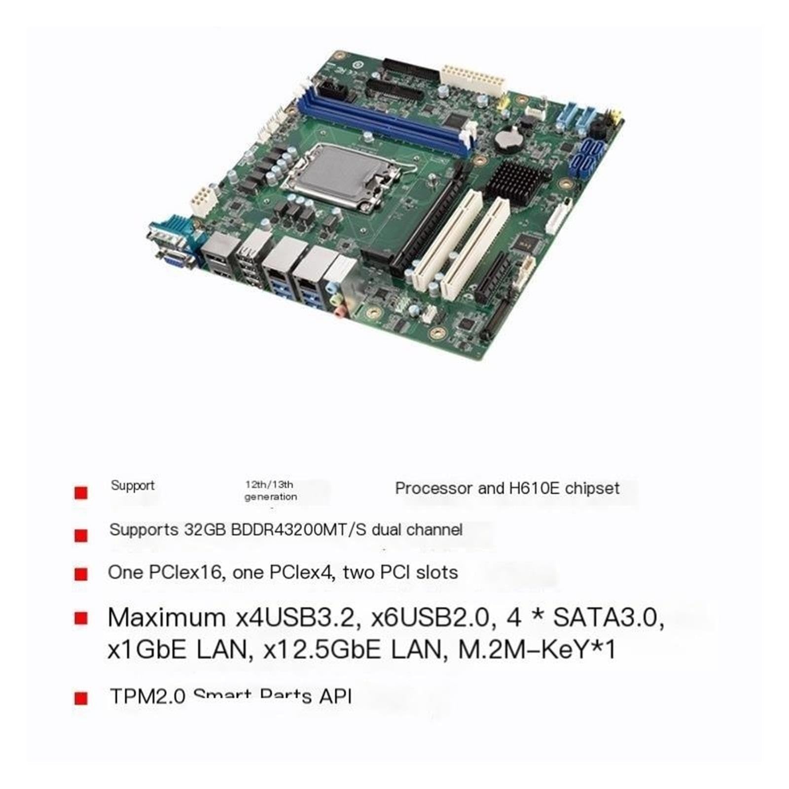 Cartes mères industrielles Micro ATX, AIMB-508HF-EAA LGA1700 H610E