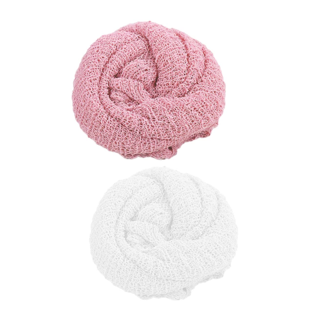 YARNOW 3 Series Envolvente para Recién Nacidos Transpirable Y Elástico para Fotografía Rosa 2 Piezas X 3