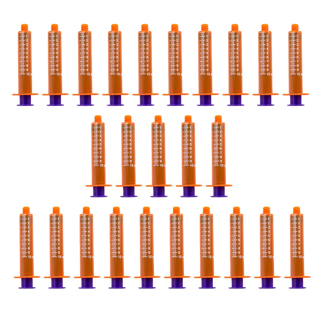 Photo 1 of Vesco Medical ENFit Amber Syringes 10ml (Pack of 25)