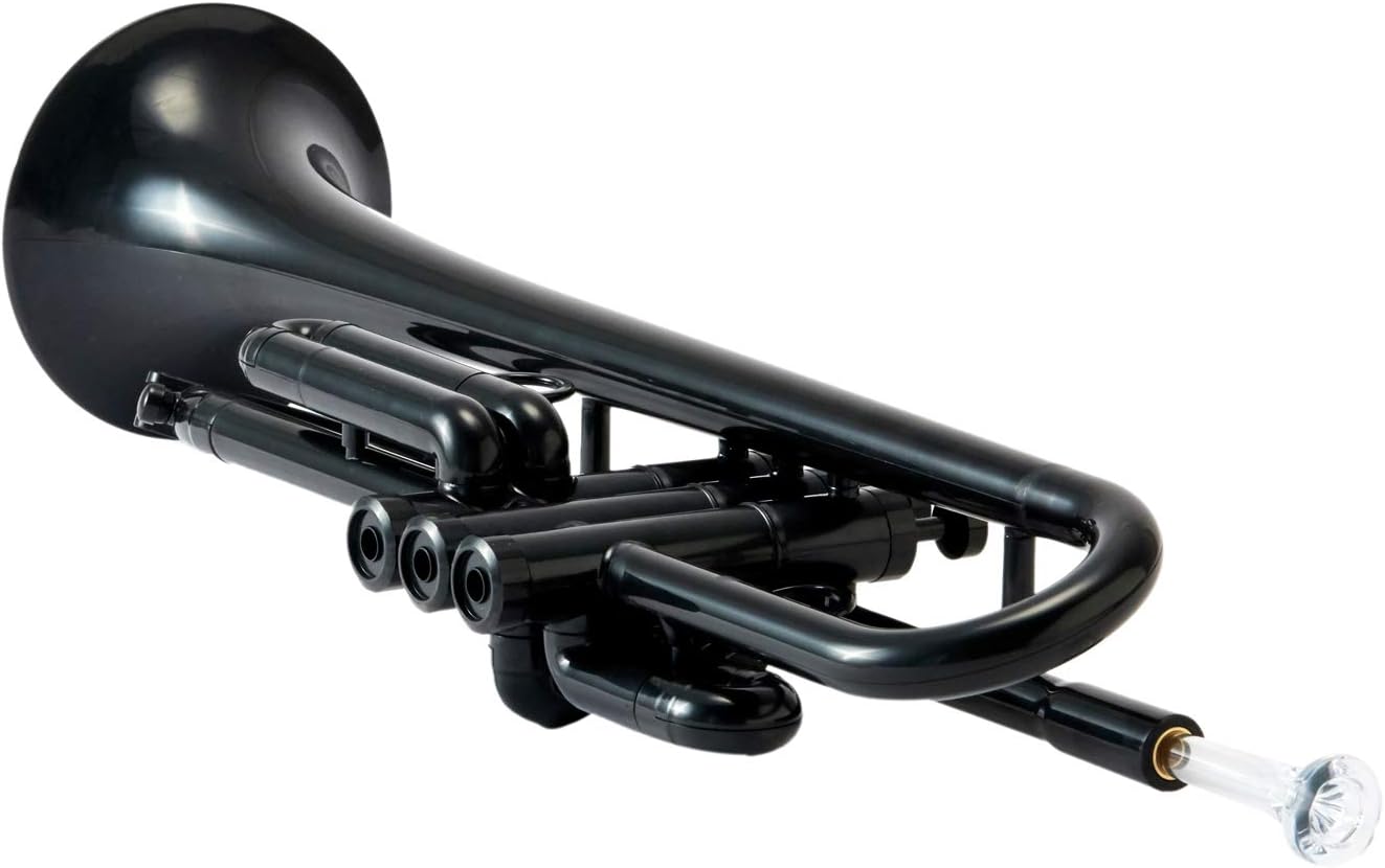 PAMPET Professional Plastic Trumpet Bb trumpet (Black) : Musical Instruments